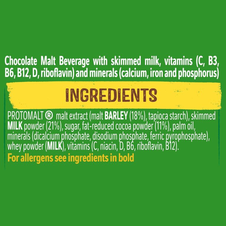 Nestlé Milo Instant Malt Chocolate Powder 400g tin – energy-boosting malt drink mix for hot or cold chocolate beverages – 4Way Foods UK