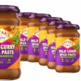 Patak’s Mild Curry Paste 283g x6 Pack – mild Indian curry paste made with turmeric, coriander, and cumin. Great for curries, soups, and one-pot meals.