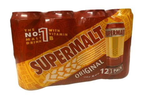 Non-alcoholic malt drink with B vitamins – Supermalt can