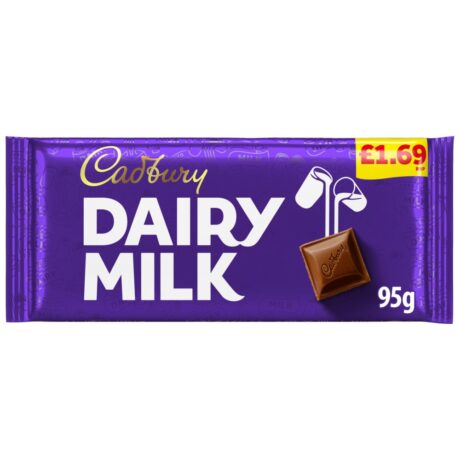 Cadbury Dairy Milk Chocolate Bar 95g x22 bulk case