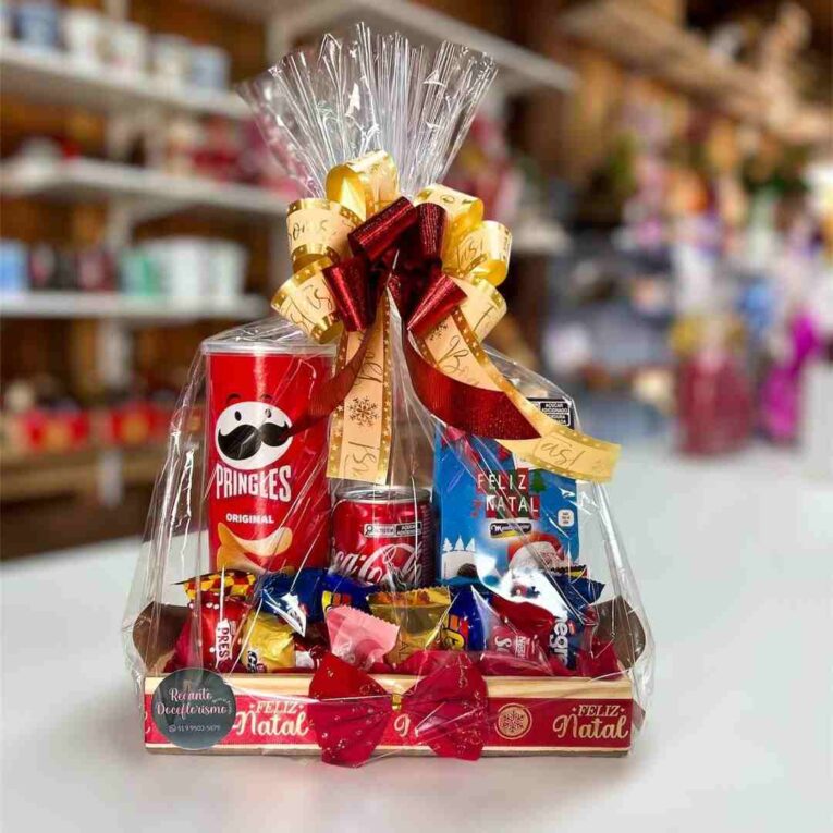 Family festive Christmas hamper filled with snacks, drinks, biscuits, juices and treats for all ages.