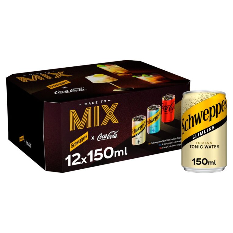 Schweppes and Coca-Cola Zero Sugar Made to Mix Variety Pack 150ml x12 cans
