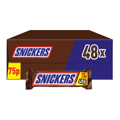 Snickers Milk Chocolate Bar 48g x48 Bulk Box