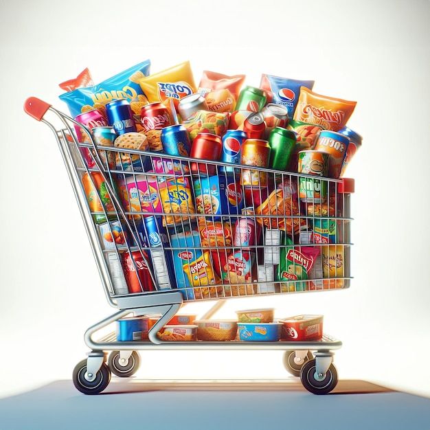 A Christmas world food hamper filled with African, Caribbean, Asian, and global snacks and drinks.