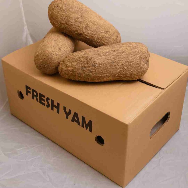 Fresh Yam 20kg Wholesale Box Case – African & Caribbean Root Crop
