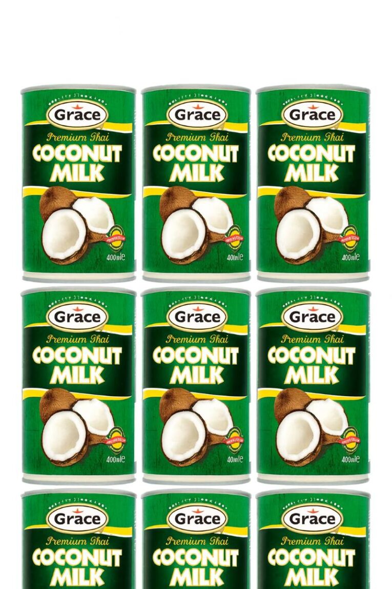 Grace Premium Thai Coconut Milk 400ml can on a white background
