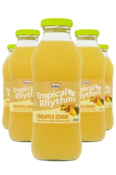 Exploring the Flavours of Grace Tropical Rhythms: From Pineapple to Sorrel 4 Grace Tropical Rhythms Pineapple Ginger 475ml Bottle – Caribbean Tropical Fruit Juice Drink on White Background