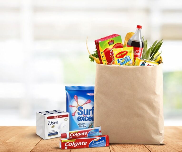 Global pantry staples including rice, spices, sauces, noodles and beans used for cooking international dishes at home.