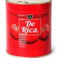 De Rica Tomato Paste 850g tin can with rich red tomato concentrate for cooking.