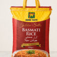 Home Taste Golden Sella Basmati Rice 10kg bag – premium long grain rice ideal for jollof rice and African cooking