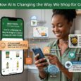 Modern online grocery shopping interface with AI-powered recommendations, digital shopping lists, pantry staples, and smart grocery technology